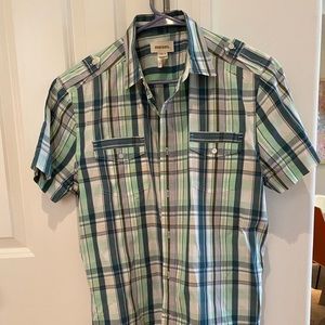 Diesel striped button down t-shirt shirt sleeve